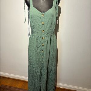 Green Boho Maxi